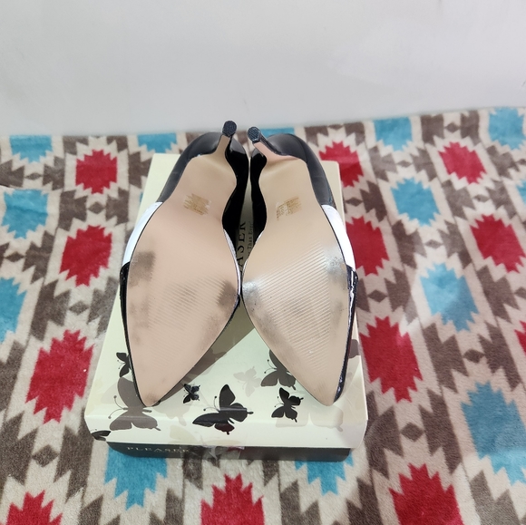 PLEASER BLK-WHITE PATENT Sexy Oxford Heels - Picture 6 of 6